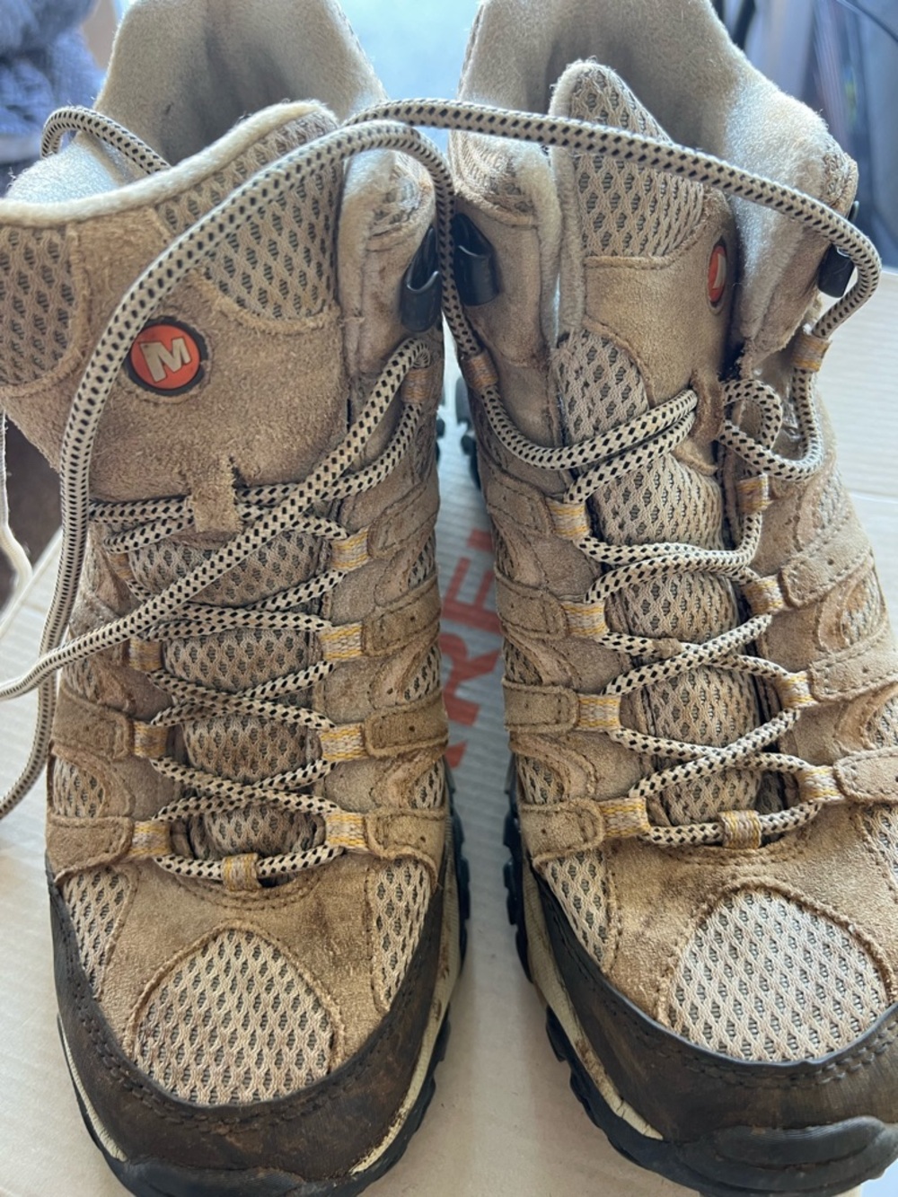 Merrill hiking shoes - great shape, will toss in washer before sending!
